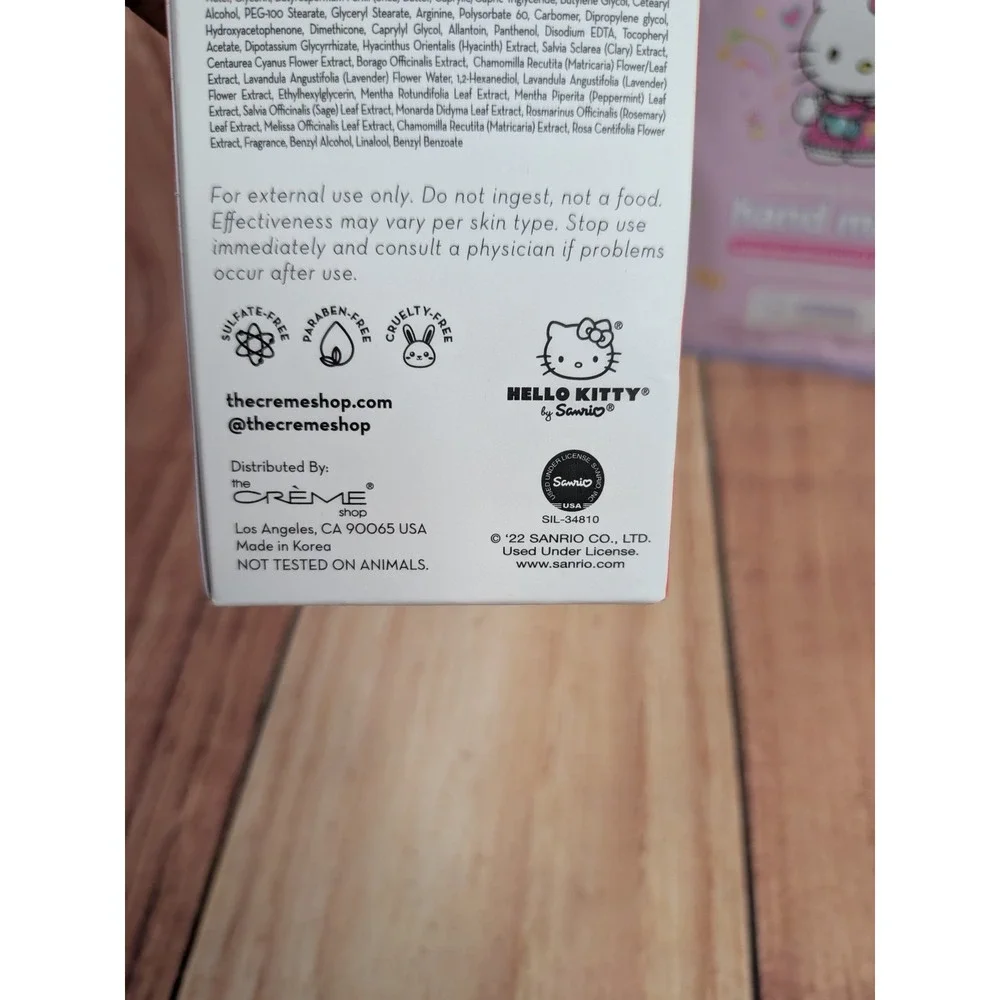 The Creme Shop x Hello Kitty Hand Creme and The Crème Shop Hand Mask Lot